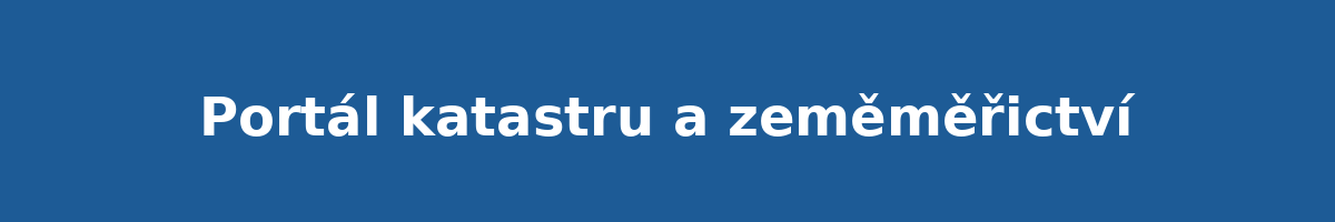 Portál katastru a zeměměřictví