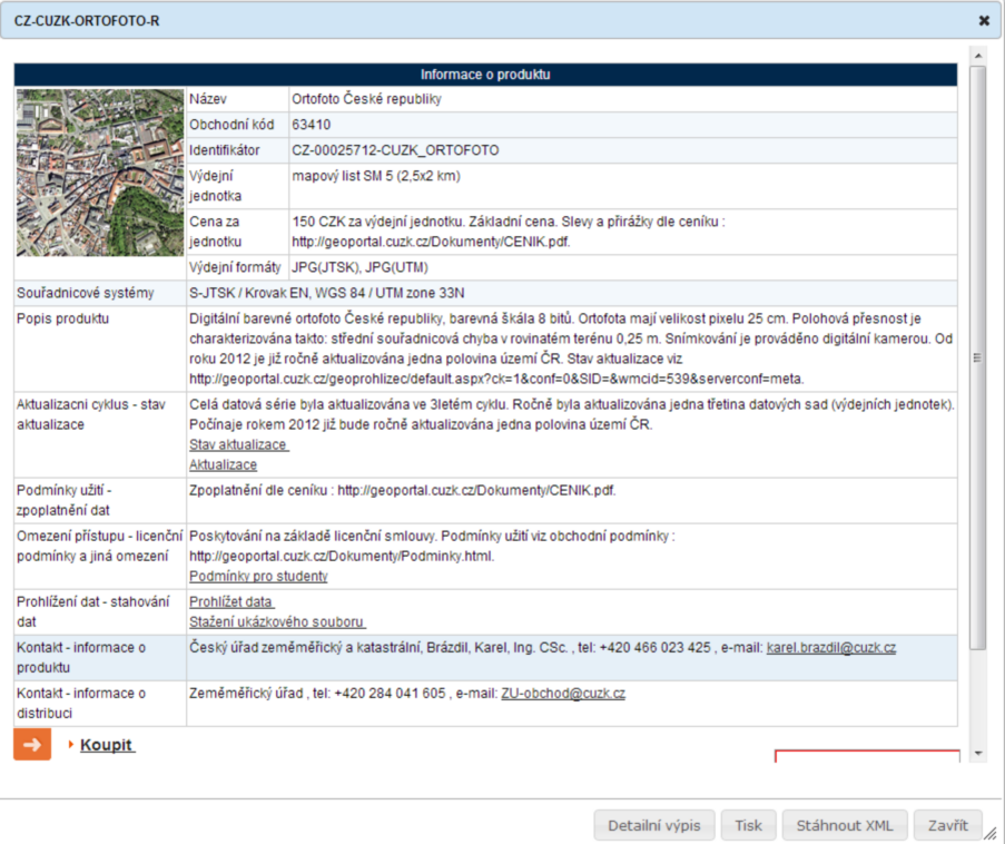 Informace o produktu